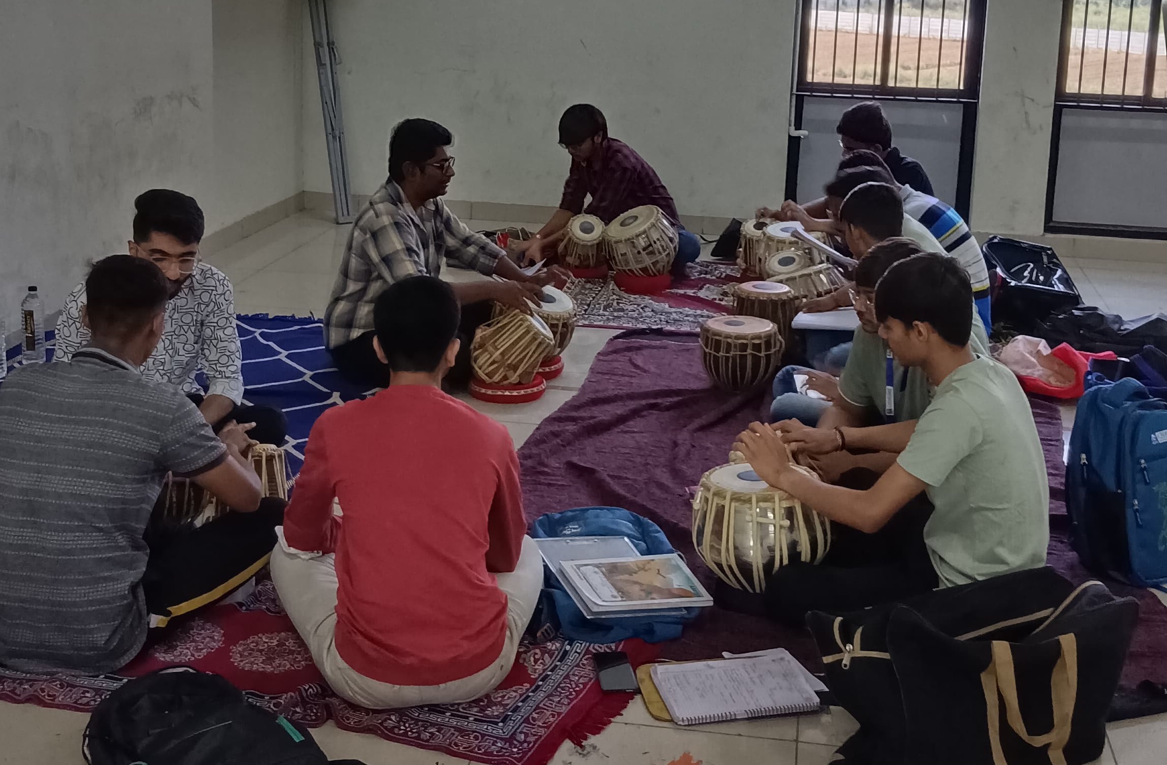 Students in Tabla Sessions